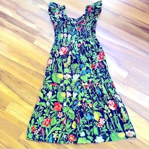 Tuckernuck Noir Blooming Botanical Maile Dress. Size M